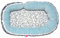 Mother hood für Babys und Säuglinge Babynest + Junior Sleepy-C - Multifunktionales Babynest, Babybett (Leo blau), 054/166, 92×52cm, Lagerungskissen Junior Sleepy-C ca. 220cm
