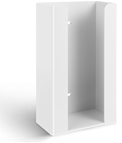 VILLCASE Glove Box Holder Dispenser, Acrylic Disposable Glove Dispenser, Wall Mount Single Side Loaded Glove Box Tissue Dispenser for Garage Home Office Hospital Restaurant