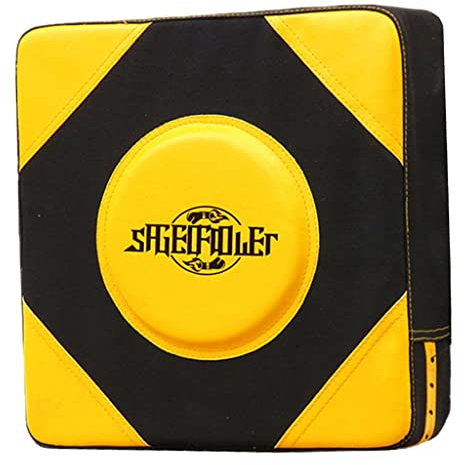 rockible Boxen Karate Pad Punch für Muay Thai Training, Schwarz Gelb, L