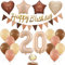Luftballon 20. Geburtstagsdeko, Retro Ballon Geburtstagsdeko Frau 20 Jahr, Retro 20 Geburtstag Party Dekorationen, Zahl 20. Frau, Ballon 20. Geburtstag Mann