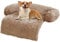 ANWA Hunde-Sofa-Matte, weicher Plüsch, Couchbezug für Hunde, Hundematte für Möbel, Haustier-Sofa-Matte für Hunde, Hundemöbelbett, Sofakissen, waschbar, Hundebett-Matten, 94,4 x 94,4 x 15,2 cm