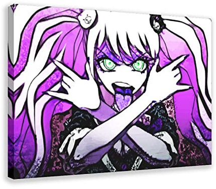 FISH DRAGATE Danganronpa Anime-Poster, 6 Stück, Leinwand, Schlafzimmer, Dekoration, Sport, Landschaft, Büro, Zimmer, Dekoration, Geschenkrahmen-Stil, 30 x 45 cm