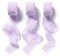 AOKSUNOVA 2,5cm Schleifenband Hochzeit Chiffonband Geschenkband Lila Stoffband Seidenband