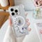 DEFBSC Magnetic Case for iPhone 15 Pro Max [Compatible with Magsafe], Clear Floral Flower Print Design Flexible Acrylic Bumper Protective Shockproof Case for iPhone 15 Pro Max - White Pear Blossom