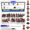 Glarks Lot de 150 vis Chicago noires assorties, M5 x 5 mm, 6 mm, 8 mm, 10 mm, 12 mm et vis à tête plate 4 x 4 mm, rivets à clous Chicago