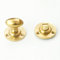 UNDERGROUND PARTS Jones & Grey Regency Solid Brass Oval Bathroom Lock Thumb Turn Handle & Release - Polished Brass