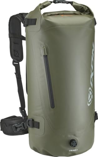 Ixon A-River 35 Wasserdichter Motorrad Rucksack, Oliv, 35 ltr.