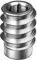 RAMPA MUFFEN/Gewindemuffe/Gewindeeinsatz/Einschraubmutter Typ SK, Stahl verzink, M6 Innengewinde (d). 12mm Durchmesser (D) X 15mm Länge (L), 50 Stück