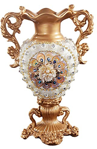 Décorer Un Vase en Résine, Cadeau De Mariage, Tradition Chinoise, Pots Décoratifs en Porcelaine, Vase À Fleurs, Vases À Fleurs, Décoration pour Salon, Chambre À Coucher, Étagère, Bibliothèque, Cadeau