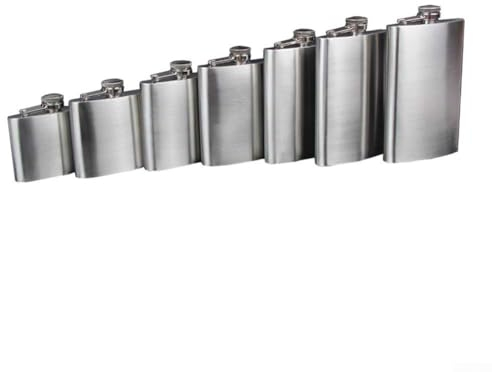 Petaca de 3,345.2 g para whisky, vodka y más, botella de bolsillo de acero inoxidable (18 onzas)