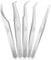 LZM 5 Pièces Pince Extension Cils Professionnelle, Pince Faux Cils pour Extension, Droite Pince à Cils, 45°Courbée Pince à Cils pour les Faux Cils Individuelles