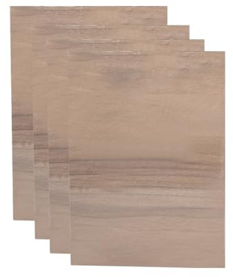 A4 Sperrholzplatten, 3mm 11.8''x8.46'' 4 Stück Unbehandeltes Holz Platten Bastelholzplatte, Unbehandeltes Holzbrettchen Leere Holzbretter Für Holz Basteln Laserschneiden (Schwarze Walnuss)