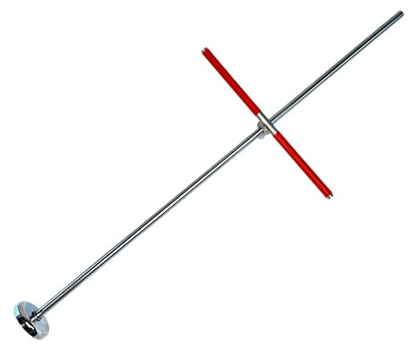 SGV Magnet Ablänghilfe Ablängstab verstellbar 0-50cm, 70kg Neodym Magnet -starker Halt- Edelstahl V2A -optimale Holzlagerung für Motorsäge, Kettensäge Brennholz, Kaminholz - jede Kettensäge geeignet