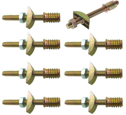 M8*90mm Arbeitsplattenverbinder, Plattenverbinder Möbelverbinder Anschlusszubehör für Tischplatten, 8er Pack