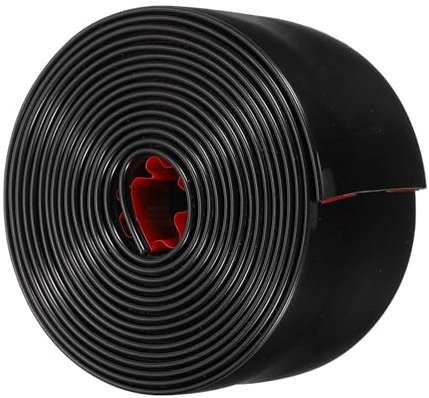 sourcing map Wall Molding Trim, 10ft x 2 Inch PVC Corner Guards and Caulk Strip Table Edge Door Frame Baseboard for Tile and Wall Edges Gaps Home Decor Black