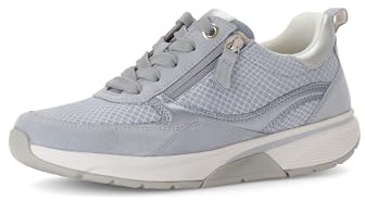 Gabor Damen Low-Top Sneaker, Frauen Halbschuhe,schnürschuhe,schnürer,straßenschuhe,Strassenschuhe,Sportschuhe,Azur/Lagune/Silber,39 EU / 6 UK