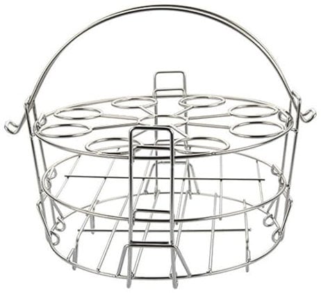 LOVIVER Steam Tray Steamer Basket Trivet 3 Layer Instant Pots Steaming Rack