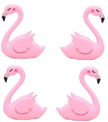 MAGICLULU 4stücke Dekoration Für Kuchen Flamingo Kuchenornamente Aus Kunststoff Flamingo-ornament Für Auto Und Zuhause Flamingo-kuchendekor Für Tischdeko Schöne Geschenkidee Für Freunde Und