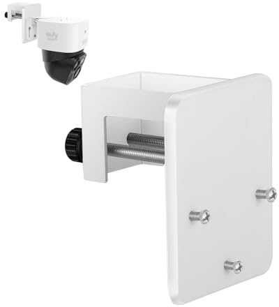 Tonton Dachrinnenhalterung kompatibel mit Eufy Security SoloCam S340, SoloCam E30 und Eufy 4G LTE Cam S330, verstellbare wetterfeste Kamerahalterung für Solar-Sicherheitskamera, Edelstahlhalterung