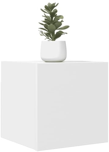 Lauuoeriau Home & Garden,Furniture Wall Mounted TV Cabinet White 30.5x30x30cm