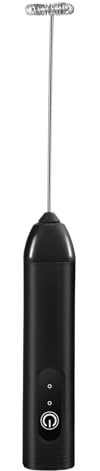 Ahuuen Mousseur à lait à main, électrique rechargeable – Fouet à main de cuisine | Pour café, latte, matcha, chocolat chaud, boissons au lait, maison, cuisine, voyage, café