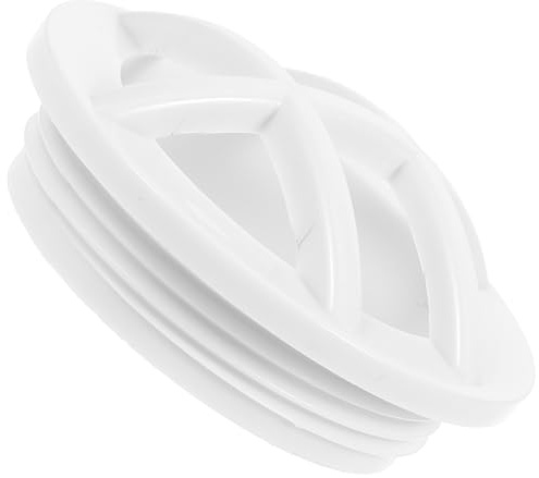 BCOATH Crépine D'entrée Professionnelle ABS Blanche pour Piscine Murale | Insert de Grille de Sécurité Remplaçable, 1,5 Pouces Fileté, Résiste à L'eau Produits Chimiques