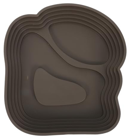 Bassine pour Tortue avec Rampe, Bol d'eau et Repas, PVC | Aquarium et Extérieur, Forme Ergonomique, Imitation Habitat , Usage pour Tortue et Dragon Barbu
