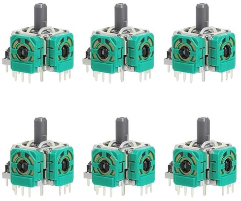 6PCS Analog 3D Joysticks Replacement – Hall Effect Joystick Modules Compatible with Xbox One and Xbox Series S/X Controllers – Thumbsticks Replacement Parts