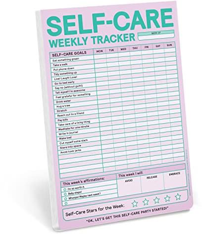 Knock Knock Self-Care Weekly Tracker Pad (Pastel Version)