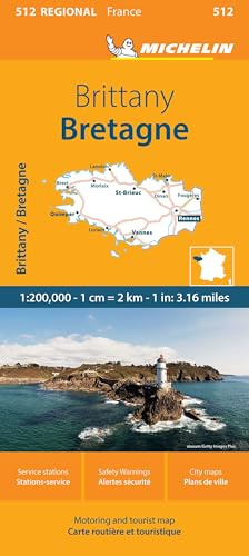 France: Brittany Map 512 (Michelin Maps, 512)