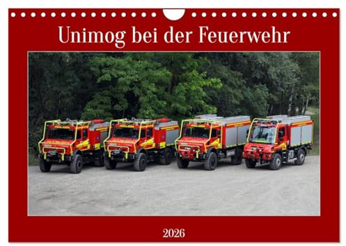 Unimog bei der Feuerwehr (Wandkalender 2026 DIN A4 quer), CALVENDO Monatskalender: Bilder vom Unimogs die im Feuerwehreinsatz sind (CALVENDO Technologie)