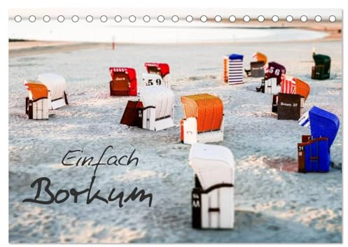 Einfach Borkum (Tischkalender 2026 DIN A5 quer), CALVENDO Monatskalender: Momente auf Borkum bei ruhigem Herbstwetter (CALVENDO Natur)