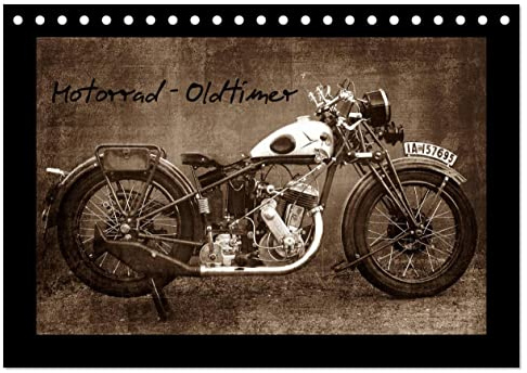 Motorrad Oldtimer (Tischkalender 2026 DIN A5 quer), CALVENDO Monatskalender (CALVENDO Mobilitaet)
