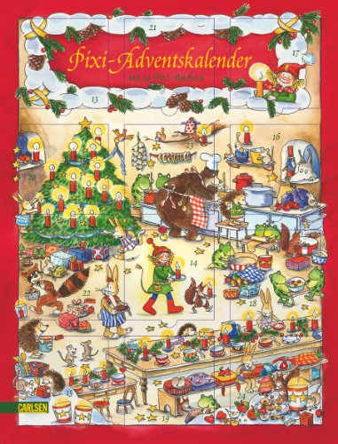 Pixi-Adventskalender: mit 24 Pixi-Büchern, Hochformat mit Glitzer
