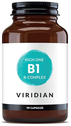 Viridian - High One B1 B-Complex - 90 Caps | Heart & Nervous System Support | Reduces Tiredness & Fatigue | Complete B-Vitamin Formula | 100% Active Ingredients | Expertly Formulated