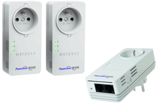 Netgear - XAVT5602 - Pack de 3 adaptateurs CPL 500 Nano avec Prise