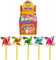Henbrandt 6x Mini Foil Sand Castle Windmills - 7cm