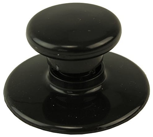 Spares2go Glass Lid Knob for Tesco SCSS12 3L SCSS13 5.5L SC356 Slow Cooker Pot (Black)