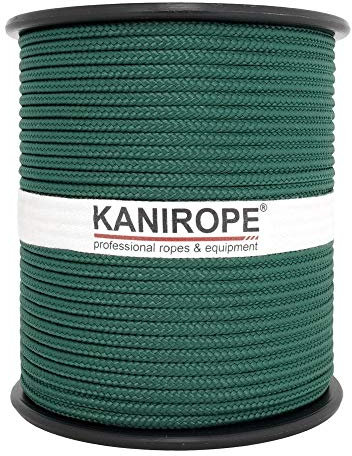 Kanirope® PP Seil Polypropylenseil MULTIBRAID 5mm 100m Farbe Tannengrün (2564) 16x geflochten