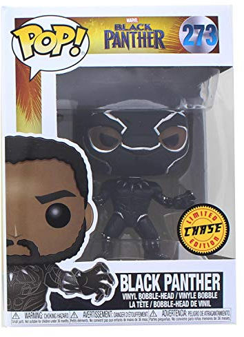 Funko Pop! Marvel: Black Panther - Masked Black Panther Limited Edition CHASE variant Vinyl Figure (Bundled with Pop BOX PROTECTOR CASE)