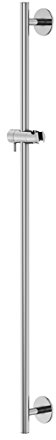 Steinberg 100 1623 Hochwertige 900 mm lange aus massivem Messing bestehende polierte Dusch-Stange Brausestange mit Gleiter, Chrom