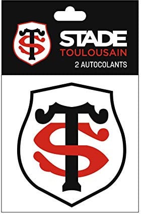 Stade Toulousain Lot de 2 Autocollants Rugby 10 cm
