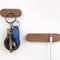 Magnet Key Hook Strong Magnetic Key Holder Wooden Suction Storage Hanger Organizer Home Supplies No Drilling(10cm,Black Walnut)