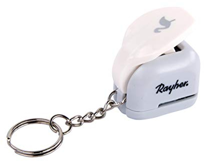 Rayher 69188000 Ministanzer Flamingo mit Schlüsselanhänger, Motivstanzer für Kartengestaltung und Scrapbooking, 0,95 cm