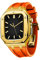 Men Rugged Protective Case Drop Proof Metal Bumper With Strap Silicone Band Luxury Band Case For Apple Watch 44mm 45mm, For Apple Watch Series 8/7/6/5/4 SE