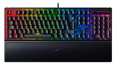Razer Clavier mécanique BlackWidow V3 (commutateur Vert) pour Jeux Haut de Gamme, Clavier mécanique (éclairage chromatique RVB, Touches multimédia) - Clavier Espagnol - Noir