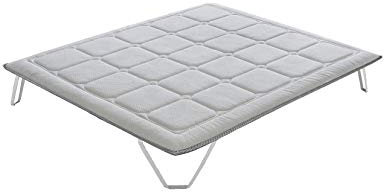 ECCOX - - Coprimaterasso Royal 120 x 180 per Letto 120 con visco Gel e Imbottitura in Schiuma