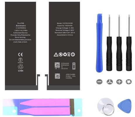 Batterie Interne Neuve DE Remplacement pour IPHONE SE avec ADHÉSIF ET Outils