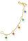 Thomas Sabo Ohrklemme bunte Steine gold vergoldetes Silber EC0025-488-7