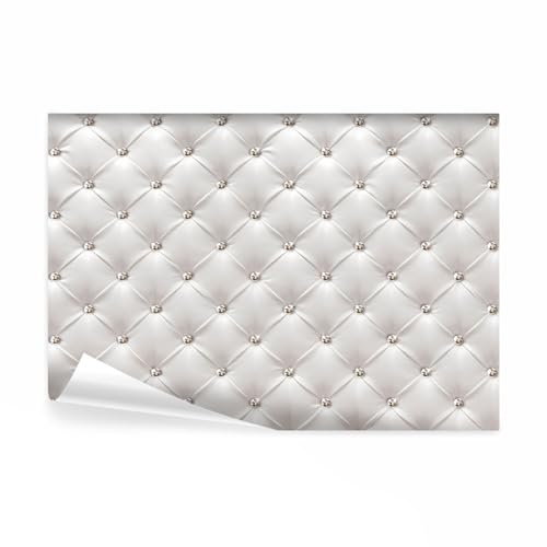 decomonkey Fototapete selbstklebend Leder, 441x315 cm, XXL, Diamanten | Selbstklebende, Tapeten, Wand, Fototapeten, Tapete, Wandtapete, klebend, Klebefolie